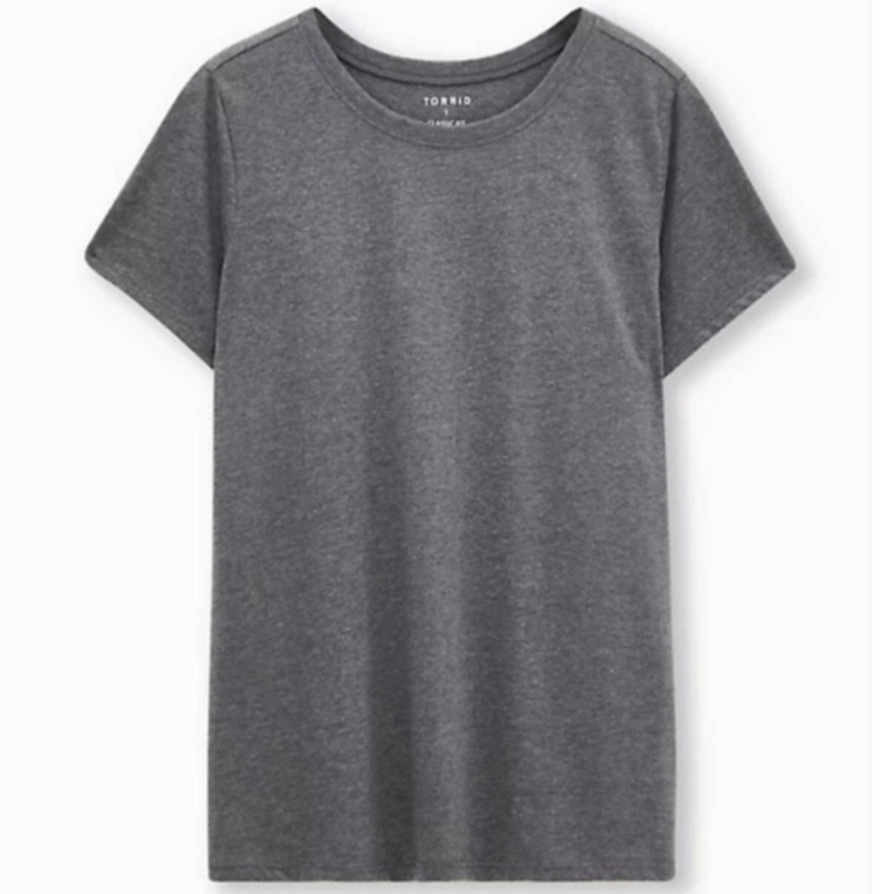 Torrid Everyday Signature Jersey Tee, 2x (16-18), Dark Gull Gray Tshirt, NWT